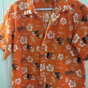 Men's Medium Orioles Aloha Shirt